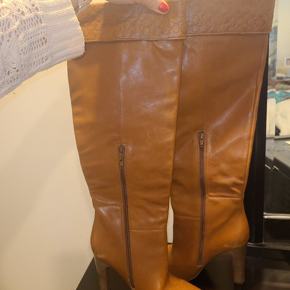 Coach Leather Tall Boots